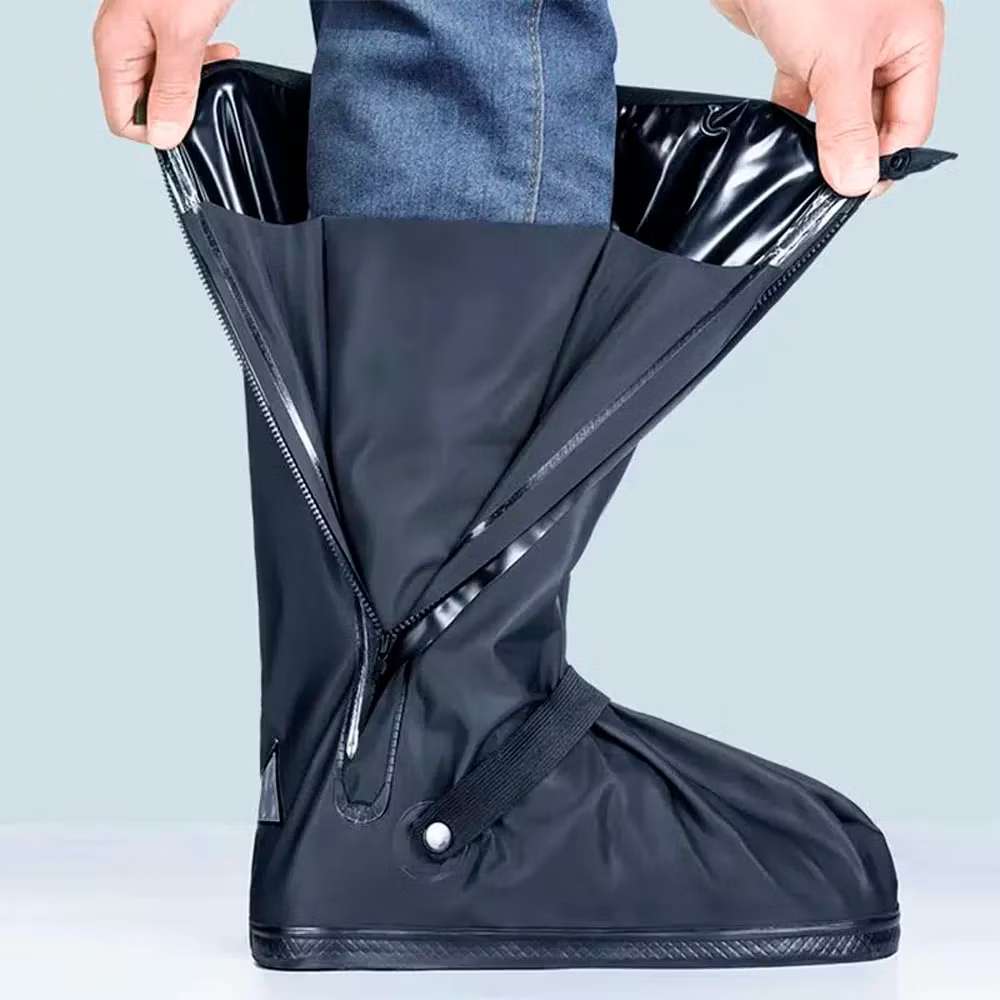 Galocha De Chuva Botas Impermeável De Borracha Prova D'água Para Motoqueiro Moto Unissex