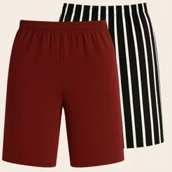 Kit Com 2 Bermudas Feminina Gorgurão Plus Size Short Gorgurinho Confortável Senhora