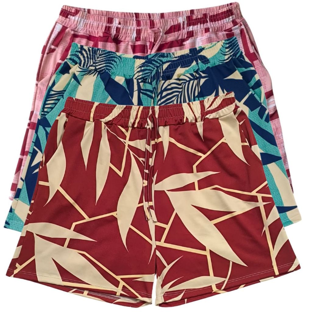 Short Feminino Plus Size Bermuda Feminina Plus Size Curve Roupa De Praia em Oferta na Shopee