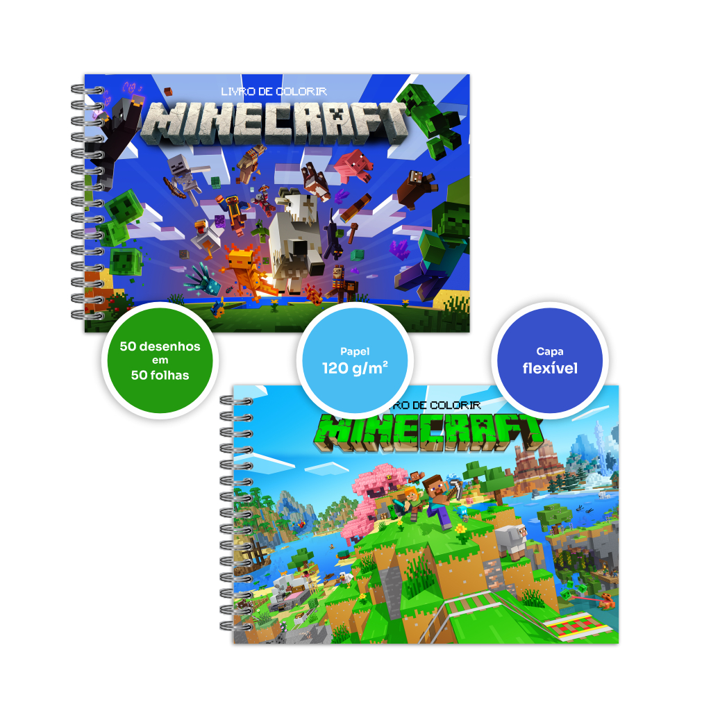 Livro para colorir Minecraft