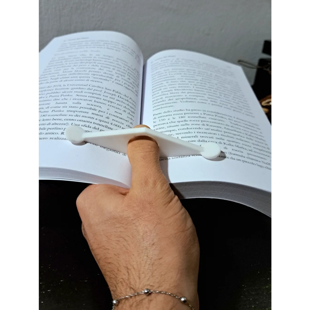 Suporte de Dedo para Leitura Ergonômico Apoio Separador Paginas