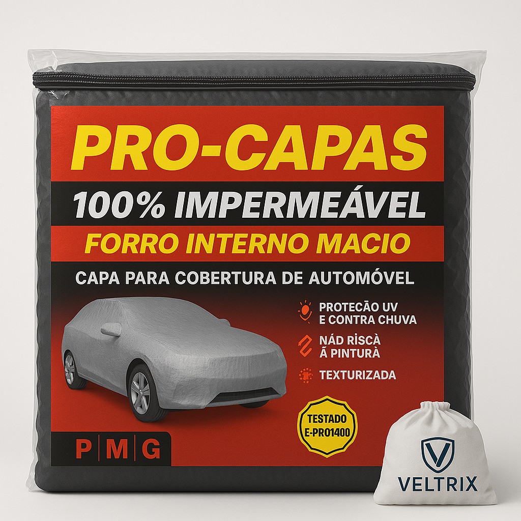 Capa Protetora Para Carro Lona Grossa Proteção Forrada Impermeável