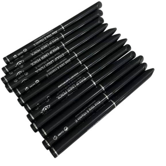 12uinidades Lápis Retrátil para Olhos Preto