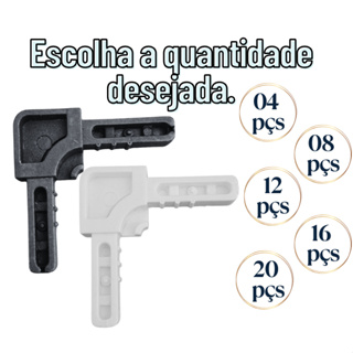 Conexão Canto Para Tela Mosqueteira Perfil A058 em Oferta na Shopee