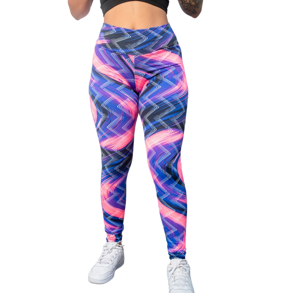 Calça Legging Forrada Suplex Estampada Roupa Fitness Academia Ginástica Crossfit