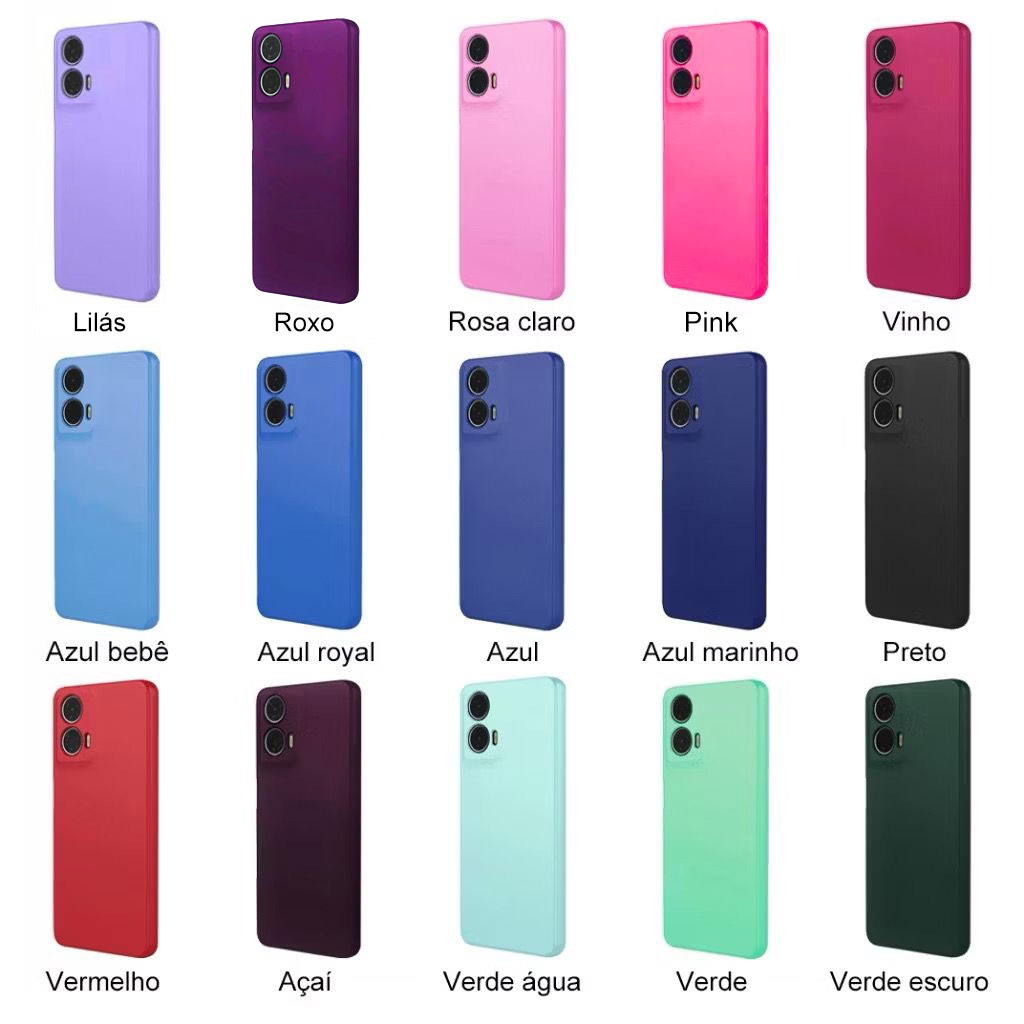 Capa De Celular Silicone Para Motorola G71/ G72/ G73/ G75/ G84/ G85/ G100/ G200/ Edge 20 pro