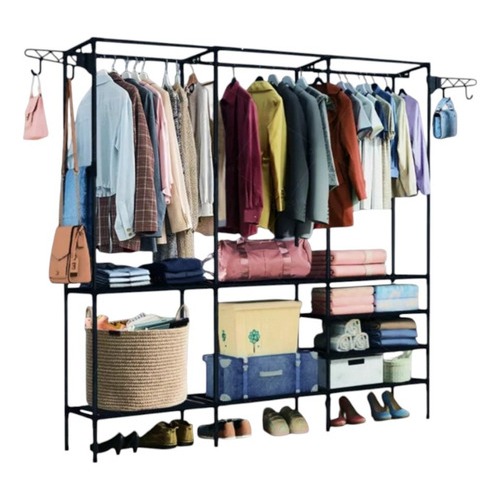 Guarda Roupa Arara Cabideiro Para Roupa Triplo Cabides