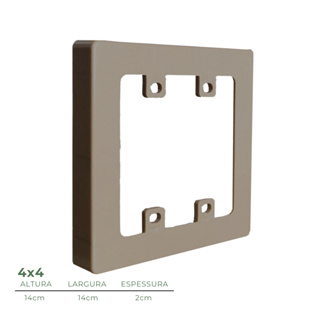 Acabamento de Tomada para Parede 3D - 4x4 | 12 cores | Direct Borrachas em Oferta na Shopee