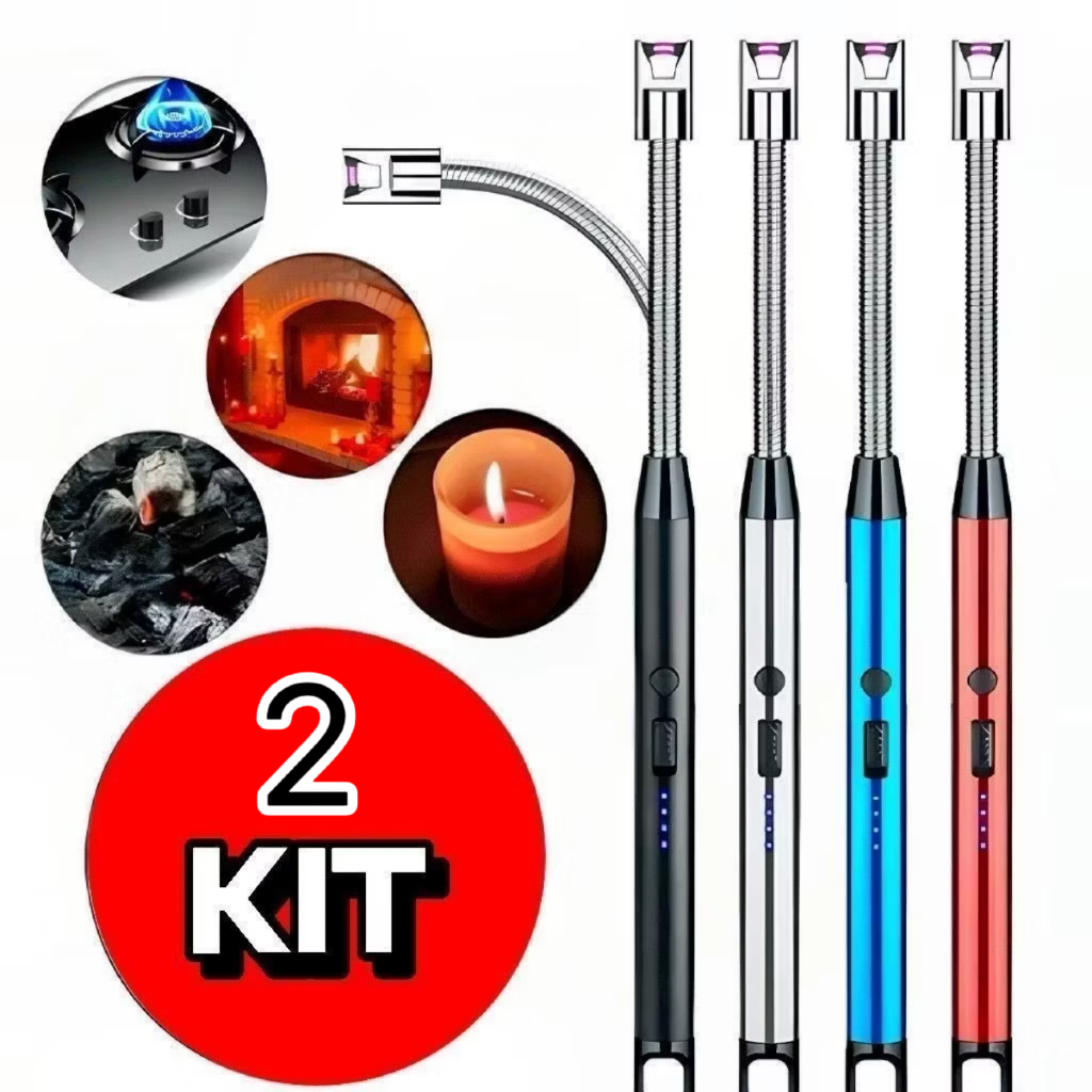 Acendedor de plasma Ecológico para Fogão Elétrico Eletrônico Usb Recarregável Luxo