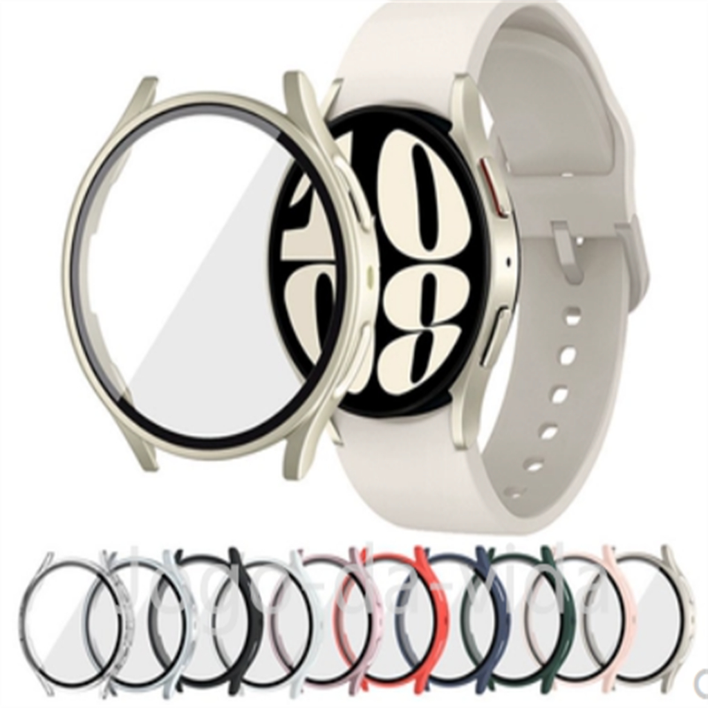 Capa case Película De Vidro Protetora Para Samsung Galaxy Relógio watch 4 5 6 7 40mm 44mm em Oferta na Shopee