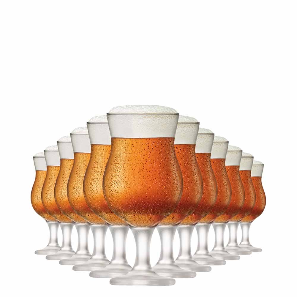 Jogo de Taça de Vidro Panama, Taça de Cerveja 12pcs, 400ml - Ruvolo em Oferta na Shopee