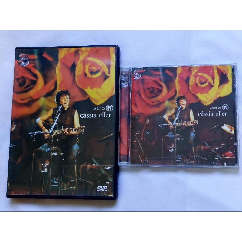 DVD + CD cassia eller ACUSTICO MTV seminovo renato russo  cazuza nando reis