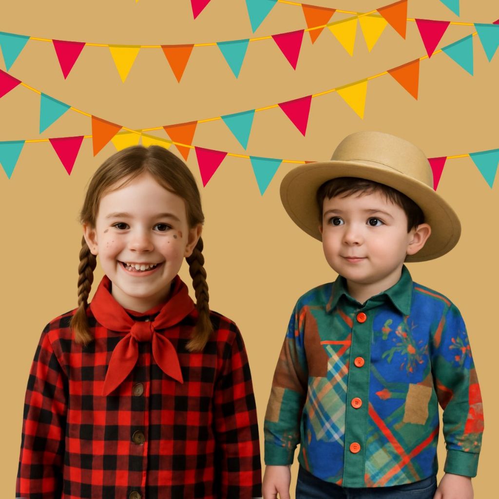 Camisa Flaneda Xadrez com Lenço P/M/G Camisa Festa Junina Xadrez Unissex Vestido Camisa com Chapeu em Oferta na Shopee