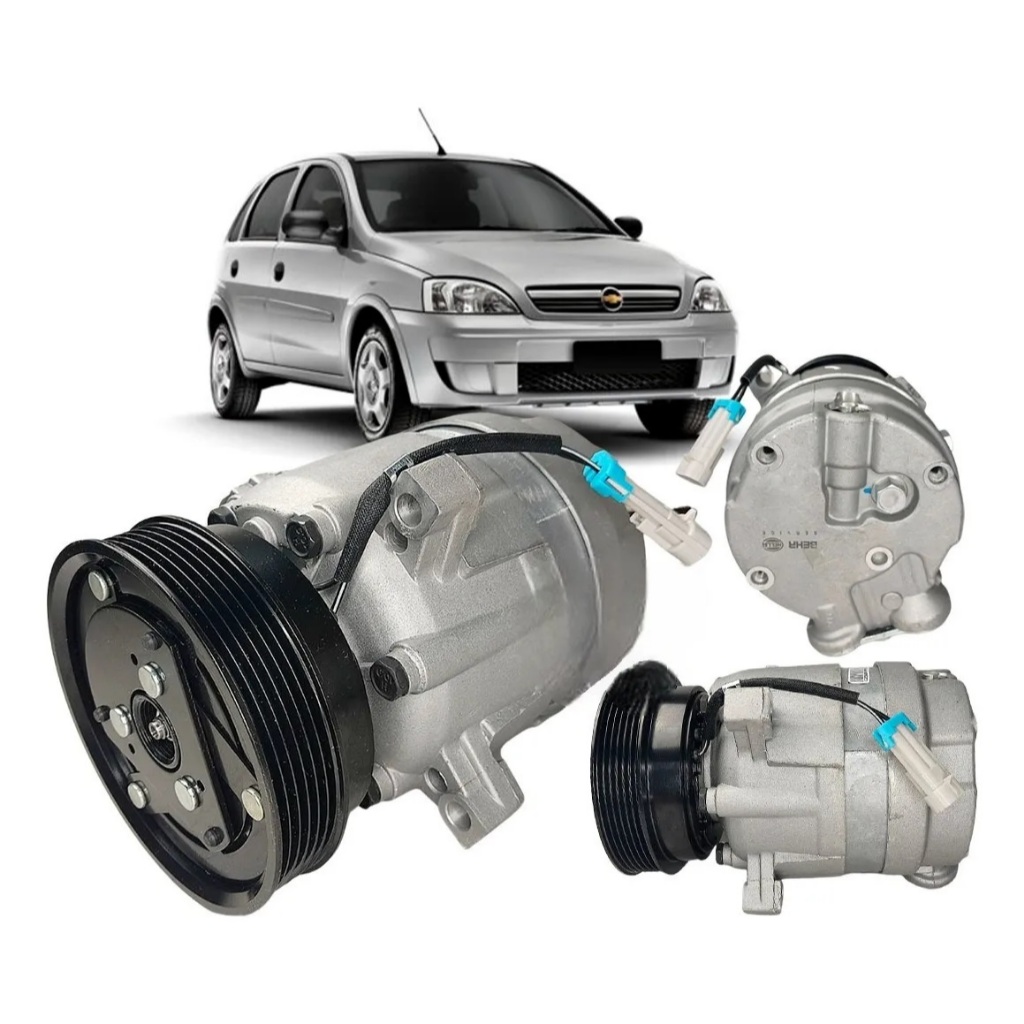 Compressor Ar Condicionado Harrison Gm Corsa 1994 A 1998 - Magneti Marelli (CPMM7046GM/ 600.295)