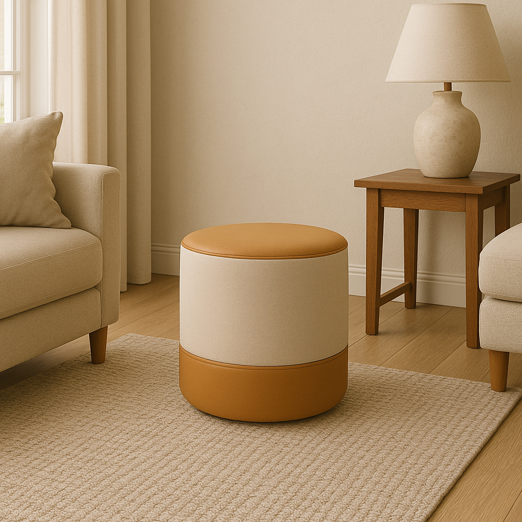 1 Unidade Puff Madri Moderno Decorativo