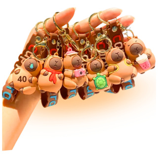 Chaveiros Capivara Emborrachado Capybara Fofa Pingente Chaves em Oferta na Shopee