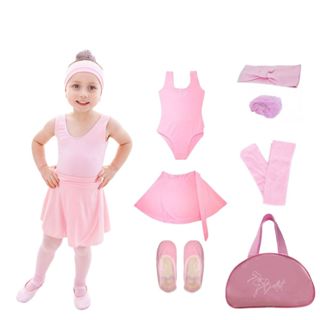 Kit Rosa Balé Clássico Infantil Volta Às Aulas C/ Bolsa Bailarina em Oferta na Shopee