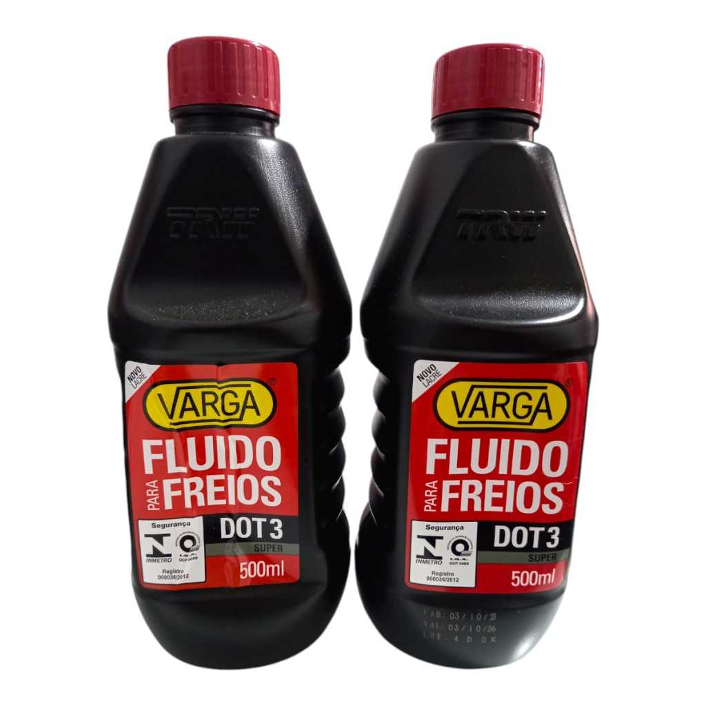 Kit 2 Fluido De Freio Dot 3 Varga Trw Original 500ml