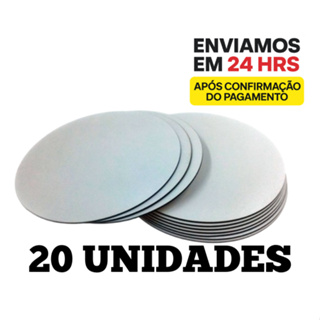 Kit 20 Cake Board para Bolo MDF 15cm Tabuleiro para Bolo 3mm Redondo em Oferta na Shopee