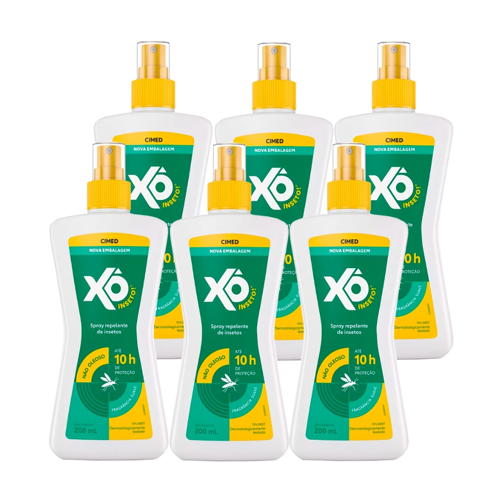 Kit 6 Unidades Repelente Xô Inseto 200ml em Oferta na Shopee