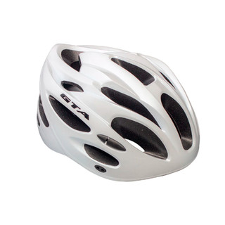 Capacete Ciclismo Mtb Gta Inmold Start Led Para Bicicleta Cor Branco