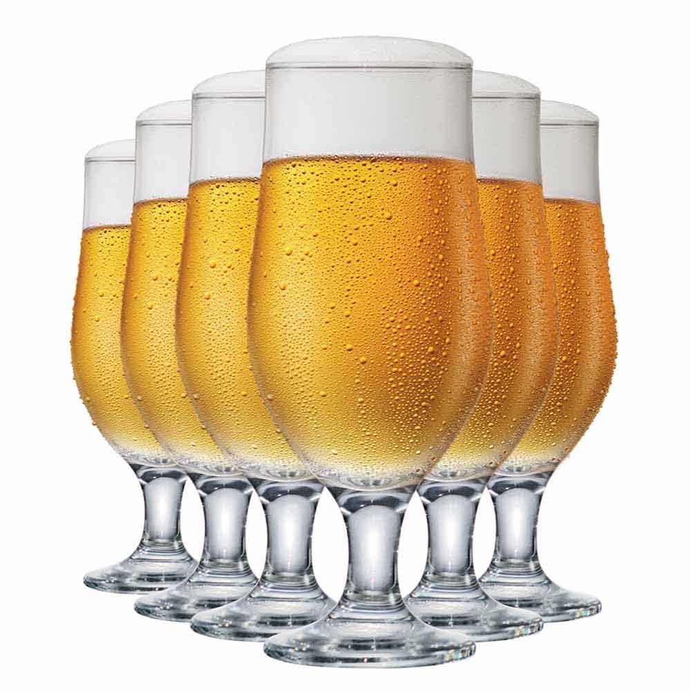 Jogo de Taça de Vidro Royal Beer, Taça de Cerveja 6pcs, 330ml - Ruvolo em Oferta na Shopee