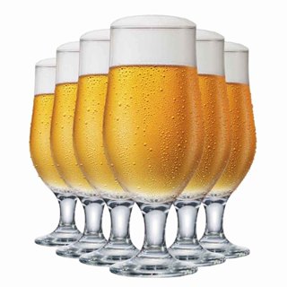 Jogo de Taça de Vidro Royal Beer, Taça de Cerveja 6pcs, 330ml - Ruvolo em Oferta na Shopee