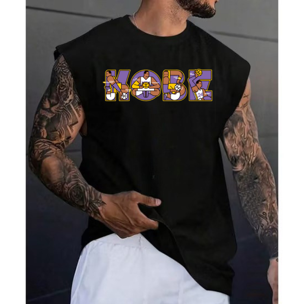 Camiseta Regata Oversized Basquete Basketball Kobe Bryant Lenda Lançamento Confortável 100% Algodão