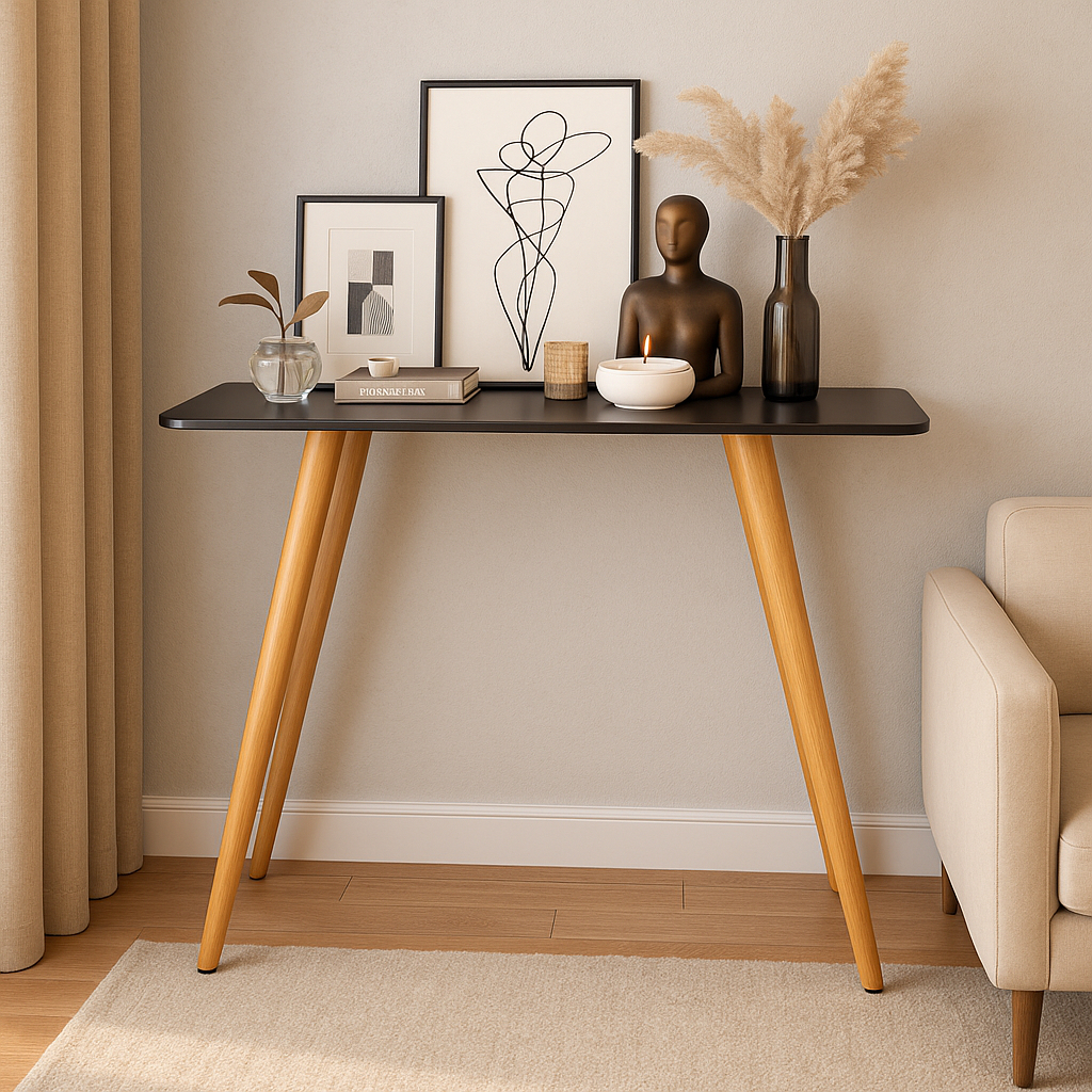 Buffet Aparador Retrô Madeira com Pé Palito para Sala de Estar Decorativa Estilo Vintage