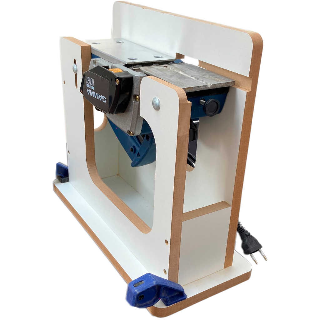 PLAINA - BANCADA PARA INVERTER A FORMA DE APLAINAR MARCENARIA / ARTESANATO USINAGEM COM SEGURANÇA
