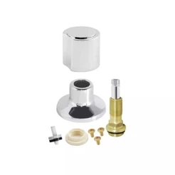 Acabamento Registro Banheiro C-40 ABS Padrao Deca 1/2 3/4 1'' + Reparo Cabeçote Registro de Pressão