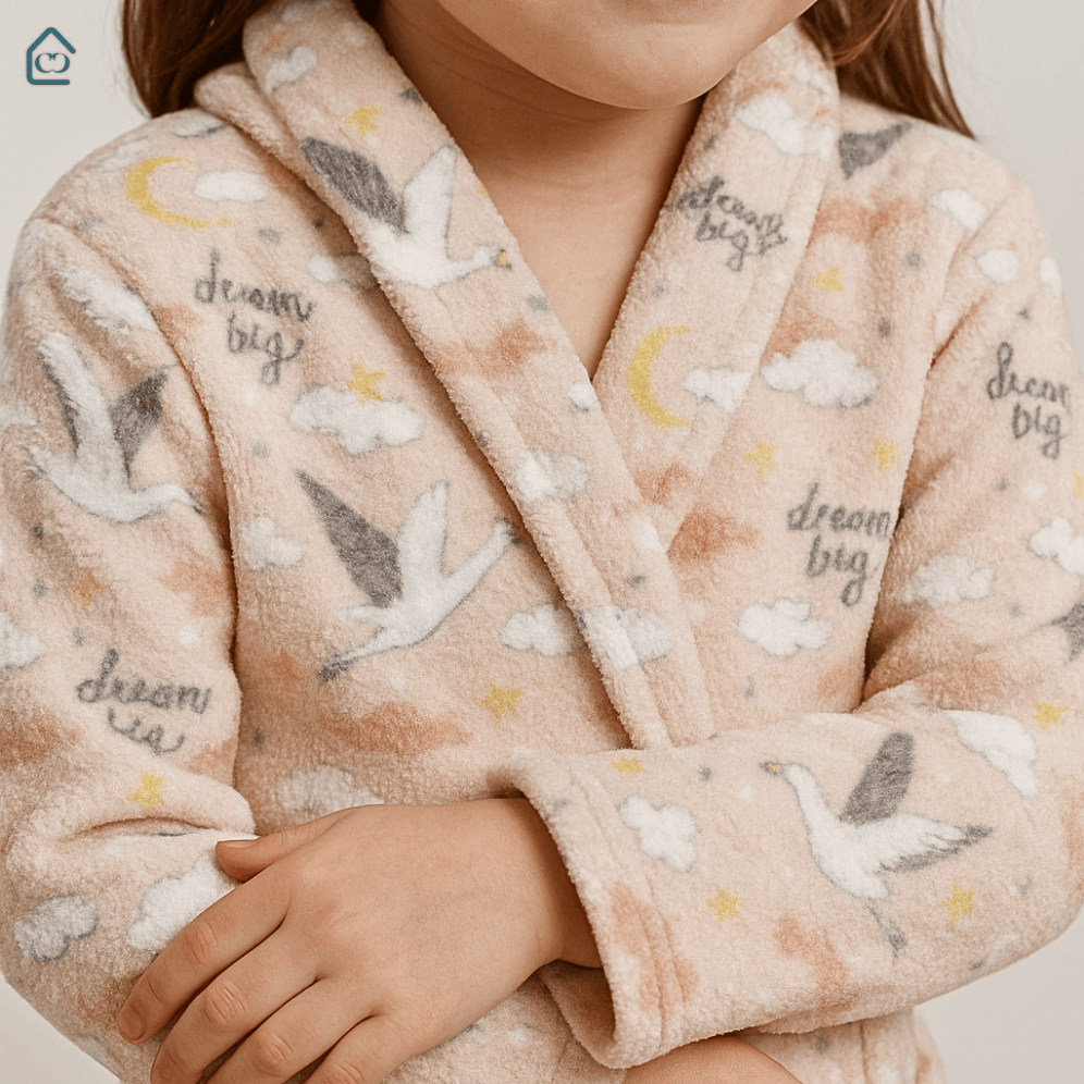 Roupão Infantil Menino e Menina Microfibra Plush Frio Inverno Super Macio Com Bolso Várias...