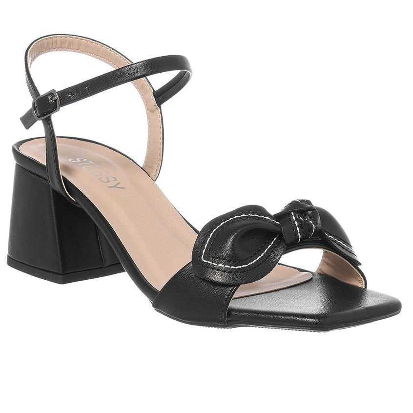 Sandália Feminina Salto Baixo Laço Elegante Leve Confortável Sofisticada Moda Dia a Dia Original em Oferta na Shopee