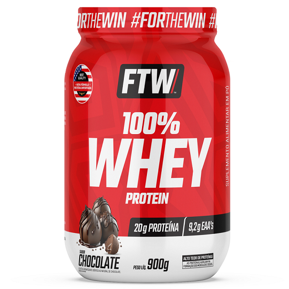 100% Whey protein Pote 900g - FTW