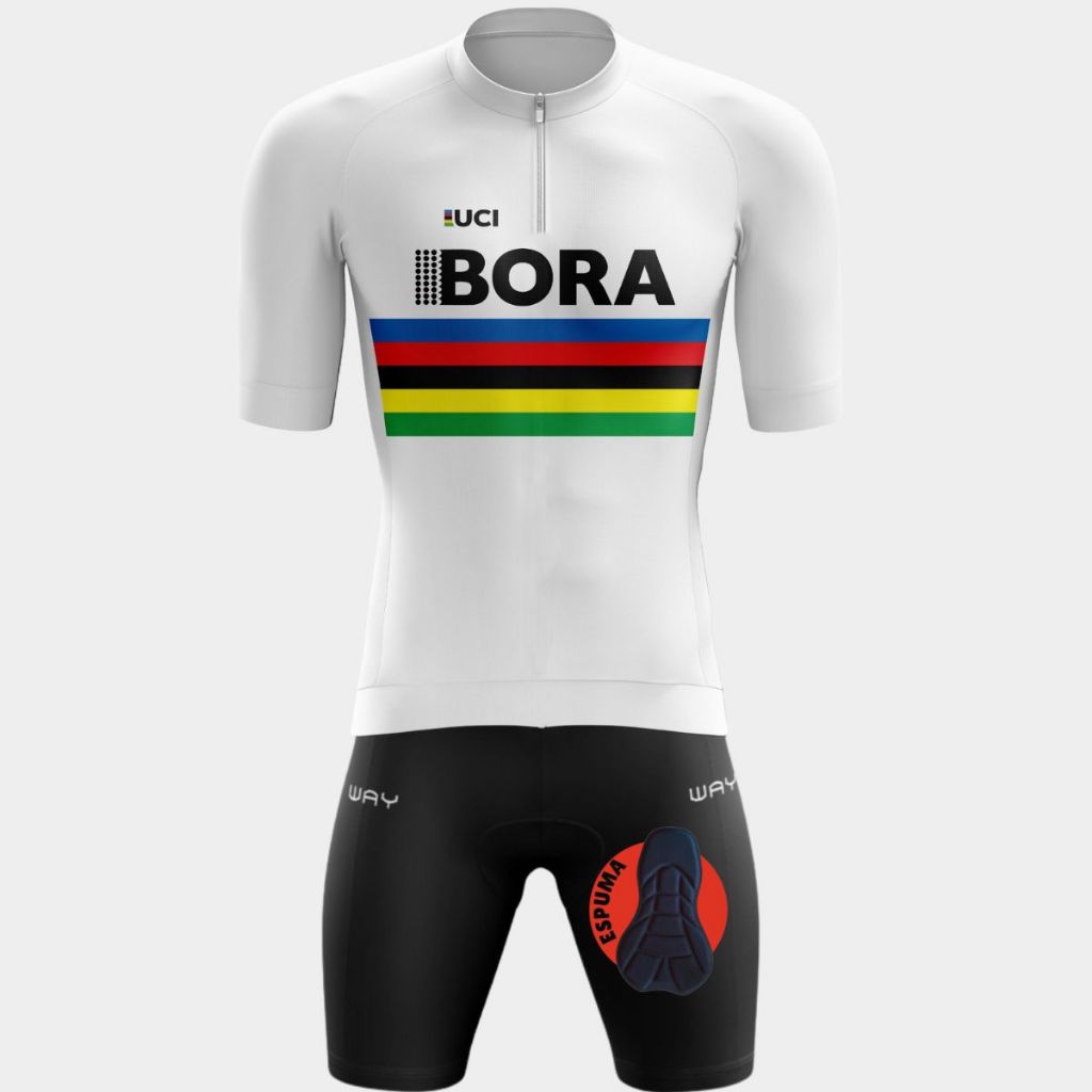 Conjunto de Ciclismo Masculino Kit Bermuda Forro Espuma e Camisa Roupa Short Camiseta Bike Pedal Mtb