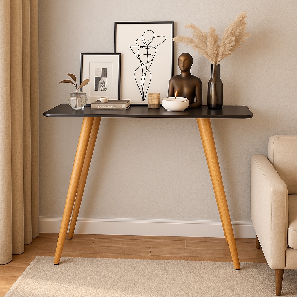 Aparador Classic Estilo Retrô com Pé Palito Madeira Design Elegante para Sala ou Hall Decorado