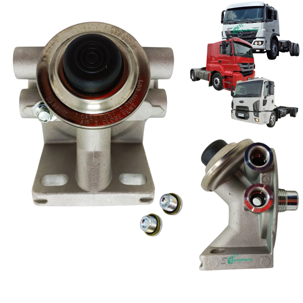 Cabeçote Filtro Combustivel Ford Cargo Mb Atego Axor Racor Iveco em Oferta na Shopee