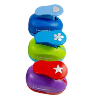 Kit 3 Cortador Perfurador Furador De Papel e E.V.A - 16mm - 1,6cm - ESTRELA - CORAÇÃO - FLOR HELICE em Oferta na Shopee