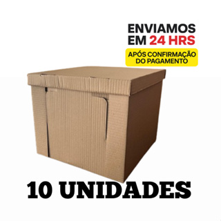 kit 10 Caixas Pardas para Bolo e torta com tampa  Alta Resistente em Oferta na Shopee