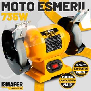 Moto Esmeril 6  Polegadas Bivolt 735w 3450 Rpm The Black Tools em Oferta na Shopee