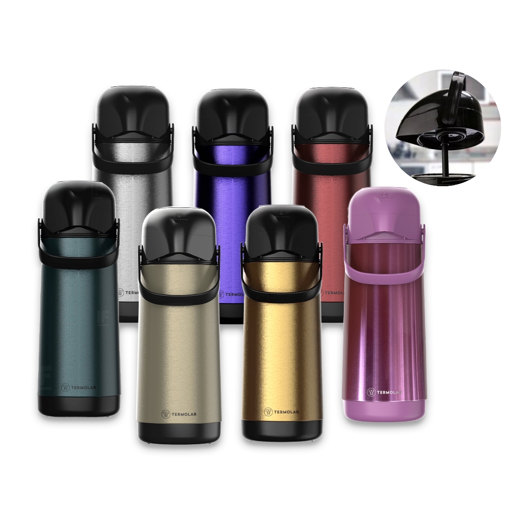 Garrafa Termica Lumina 1L Bomba De Pressao Termolar em Oferta na Shopee