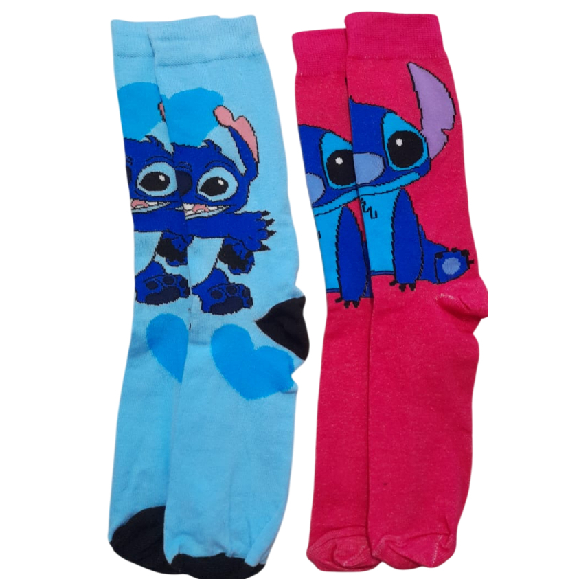 Kit 02 Pares Meias Divertidas Adulto Personagens