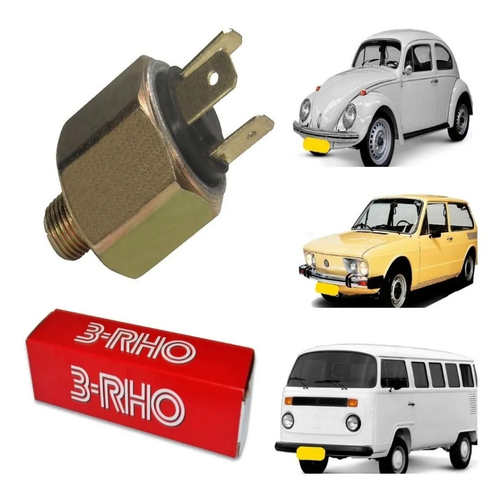 Interruptor Luz Freio Cilindro Mestre Duplo Fusca Brasilia Kombi Karmann Ghia Gurgel Puma