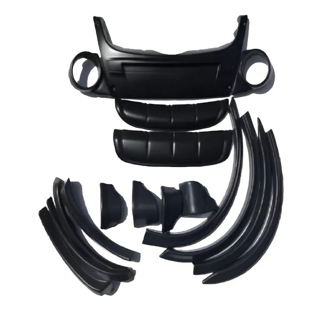 Kit transformação Vw Molduras Apliques Alargador Saias  Parachoque Para Lama Gol Rallye G4/ Gol G4