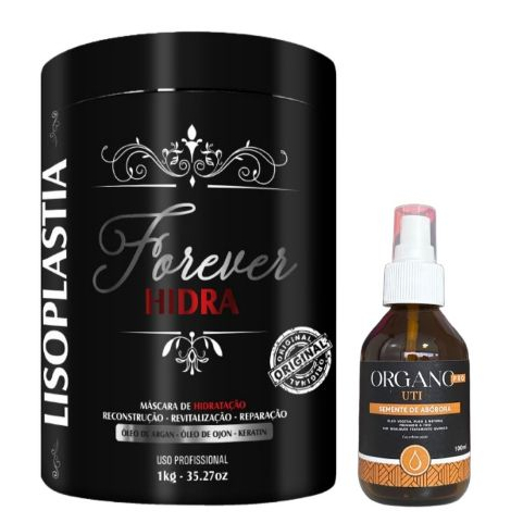 Máscara Forever Hidra 1kg + Óleo Vegetal Semente De Abóbora 100ml – Força e Brilho
