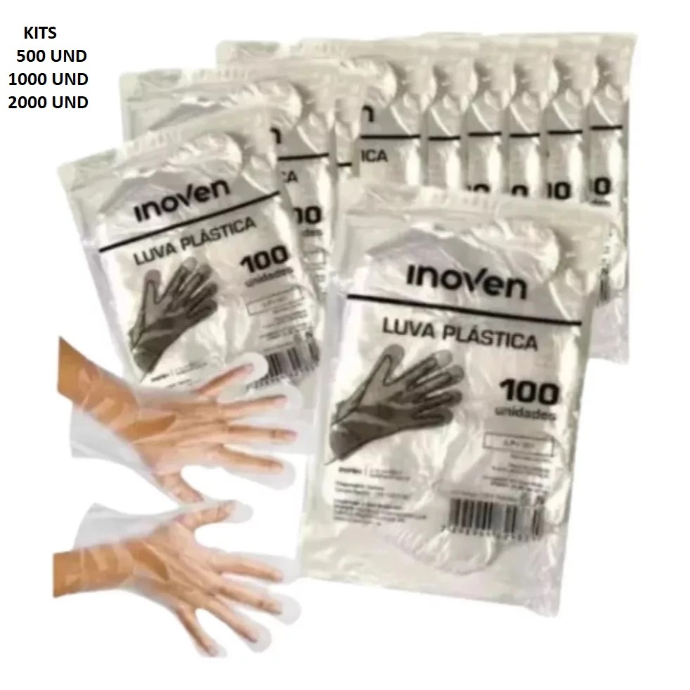 LUVA PLÁSTICA  KIT 500 -1000 - 2000