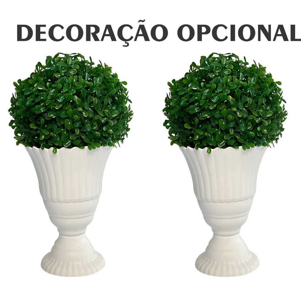 Vaso Real - Vaso Decorativo - Luxo - Centro de Mesa - Plástico - Vaso 20 cm - 2 unidade em Oferta na Shopee