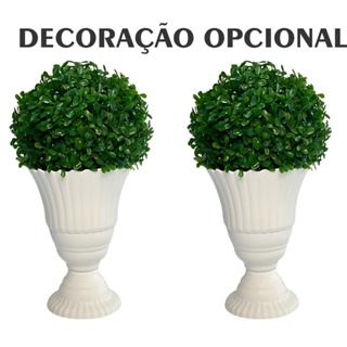 Vaso Real - Vaso Decorativo - Luxo - Centro de Mesa - Plástico - Vaso 20 cm - 2 unidade em Oferta na Shopee