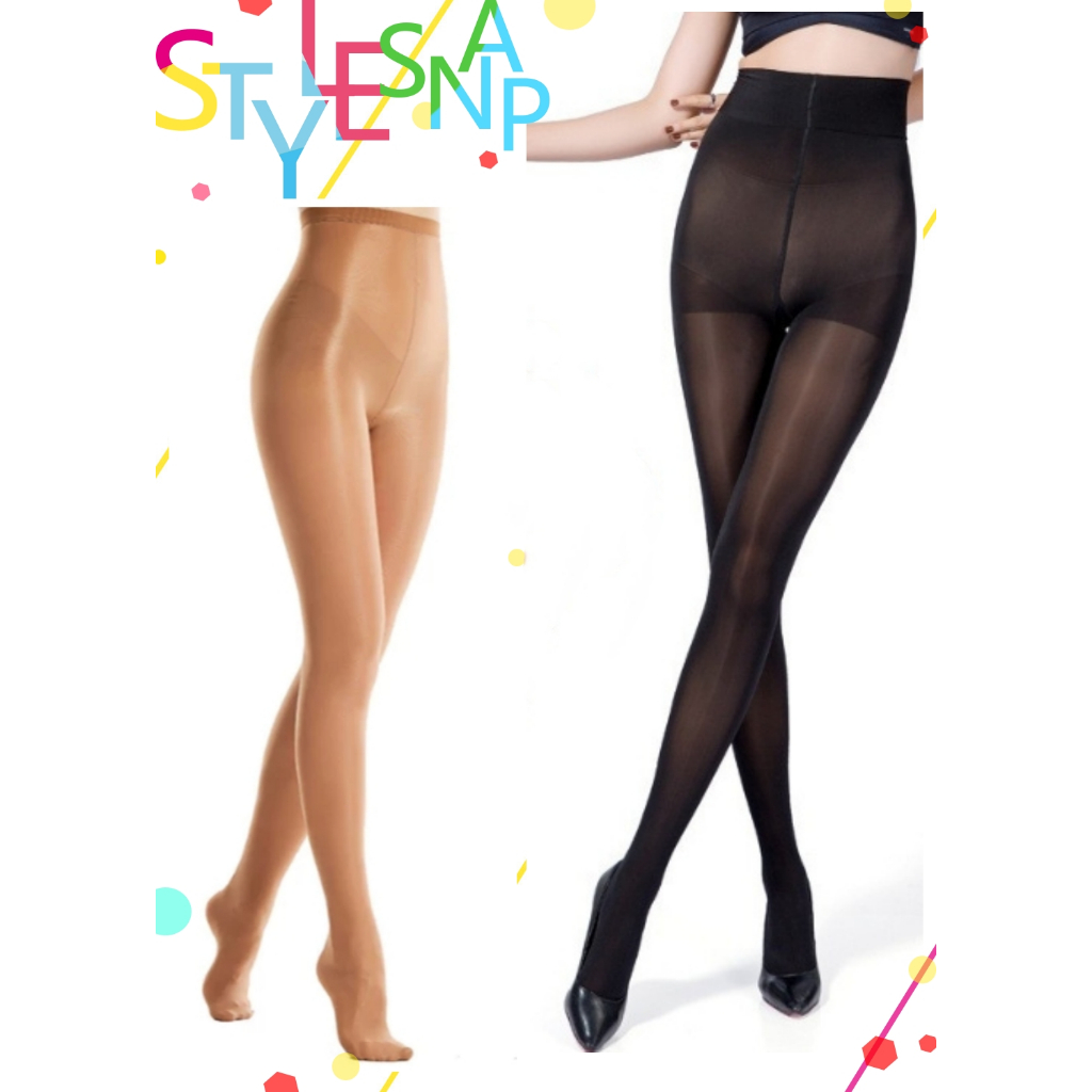 70d - 80D Meias Femininas De Cetim Brilhante Em 2 Cores Meia calça 2024 Cor Preto - Cafe Brilhantes em Oferta na Shopee