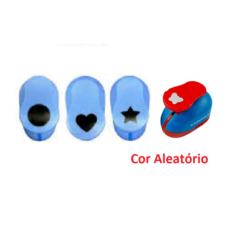Kit 4 Cortador Perfurador Furador De Papel e E.V.A - 16mm - 1,6cm - ESTRELA - CORAÇÃO - CIRCULO - Borboleta